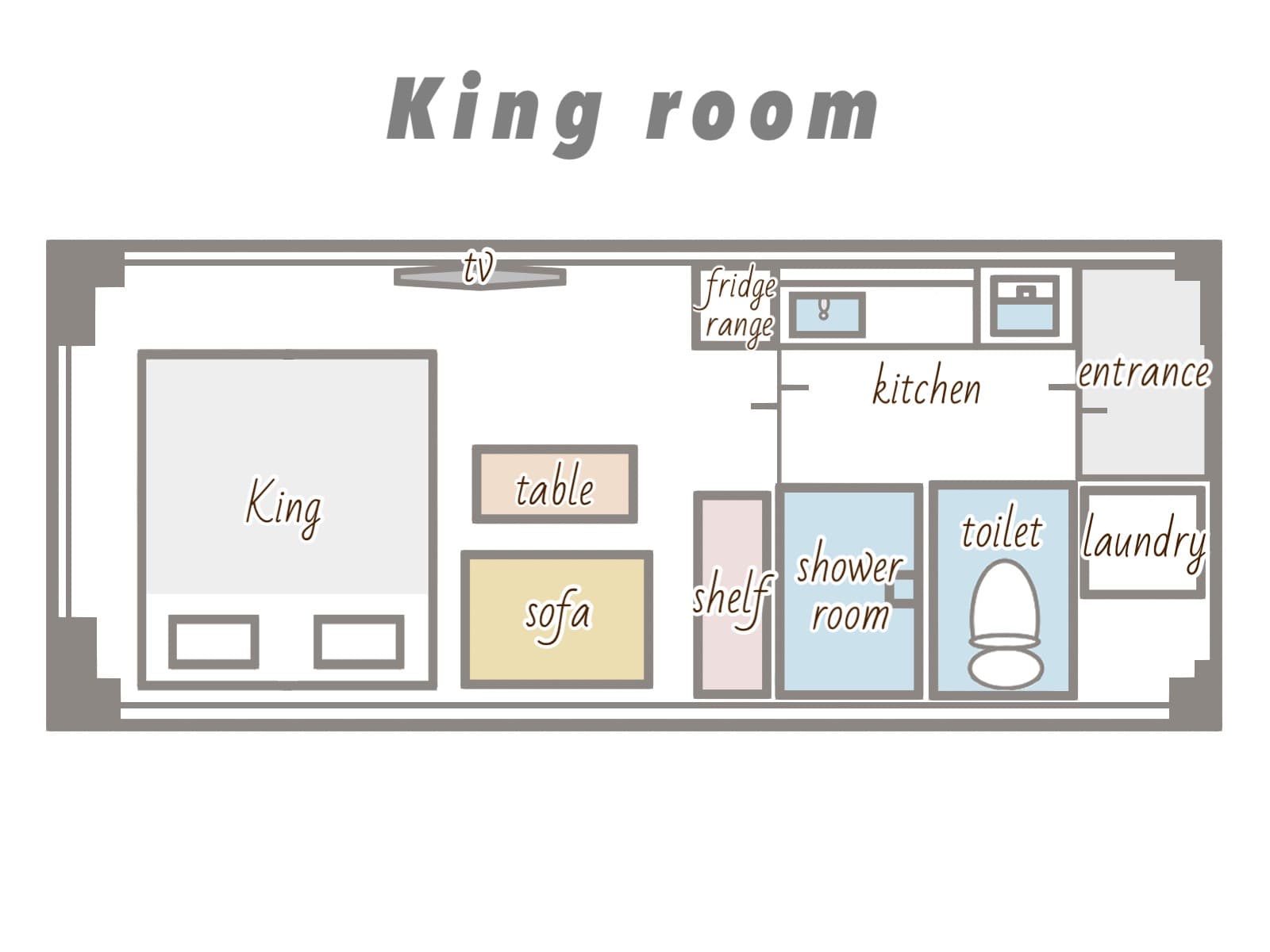 キング - オーシャンビューの間取り